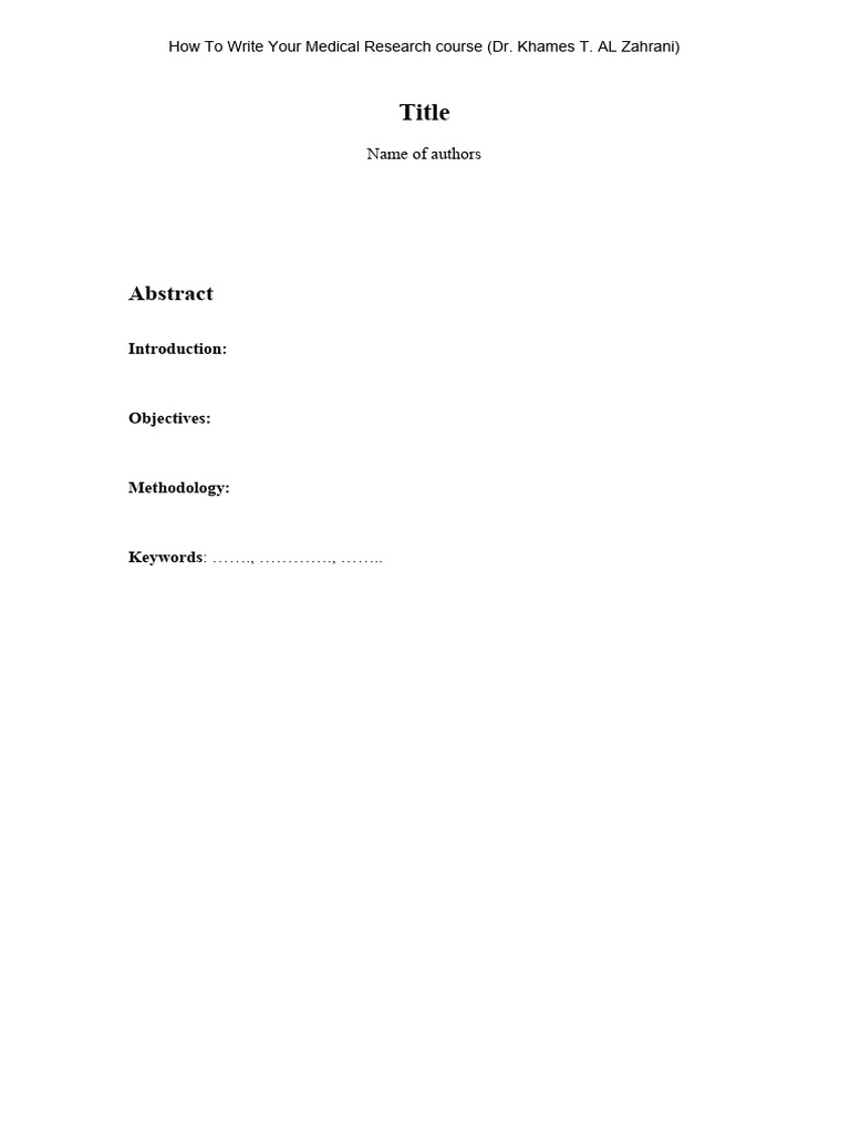 Medical Research Writing Guide | PDF | Science & Mathematics | Computers