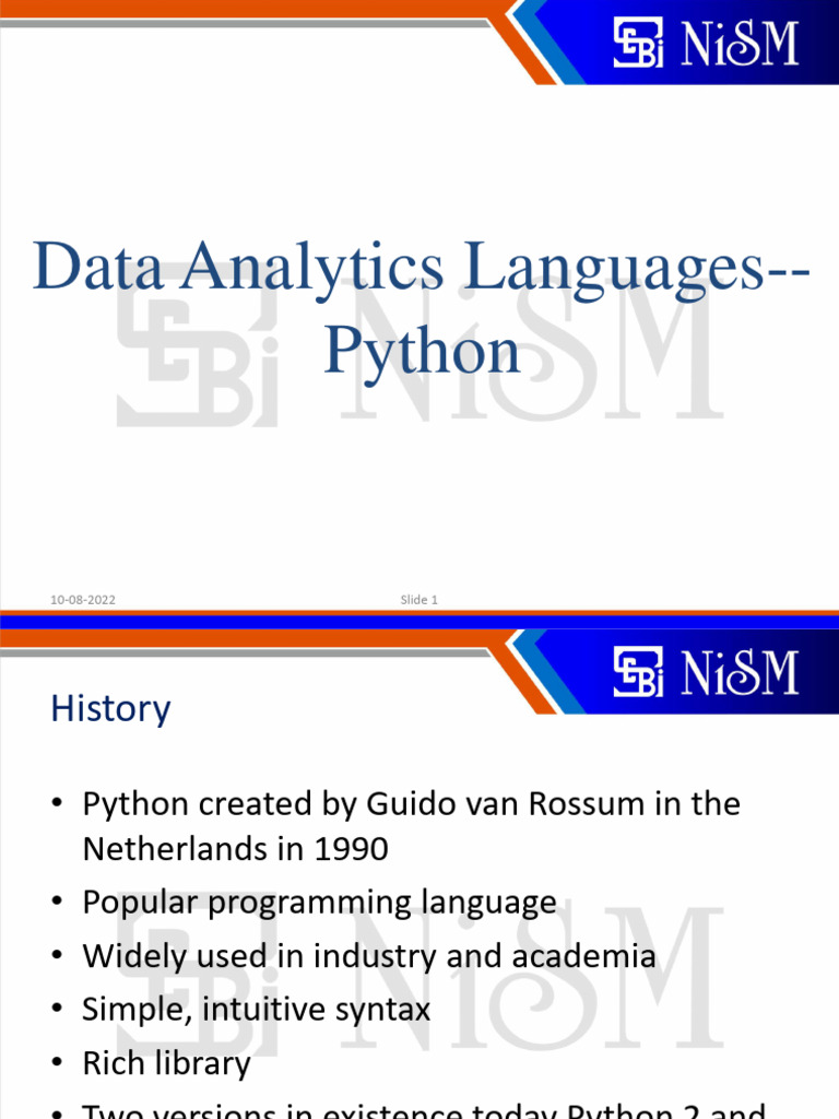 Day2.2 DataAnalyticsLanguages | PDF | Regular Expression | Software ...