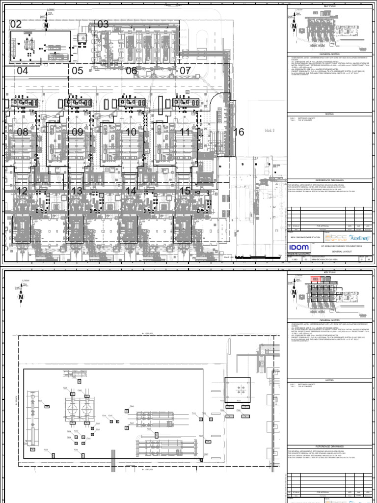 1280 MW Power Station Foundation Plans | PDF | Geography | Geodesy