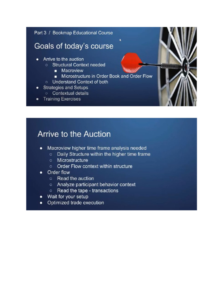 Bookmap Education Course Part 3 - Order Flow and Structure | PDF