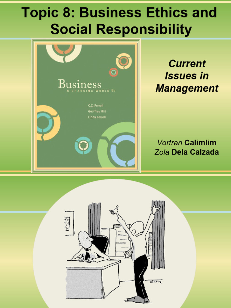 Business Ethics and Social Responsibility Guide | PDF | Corporate ...