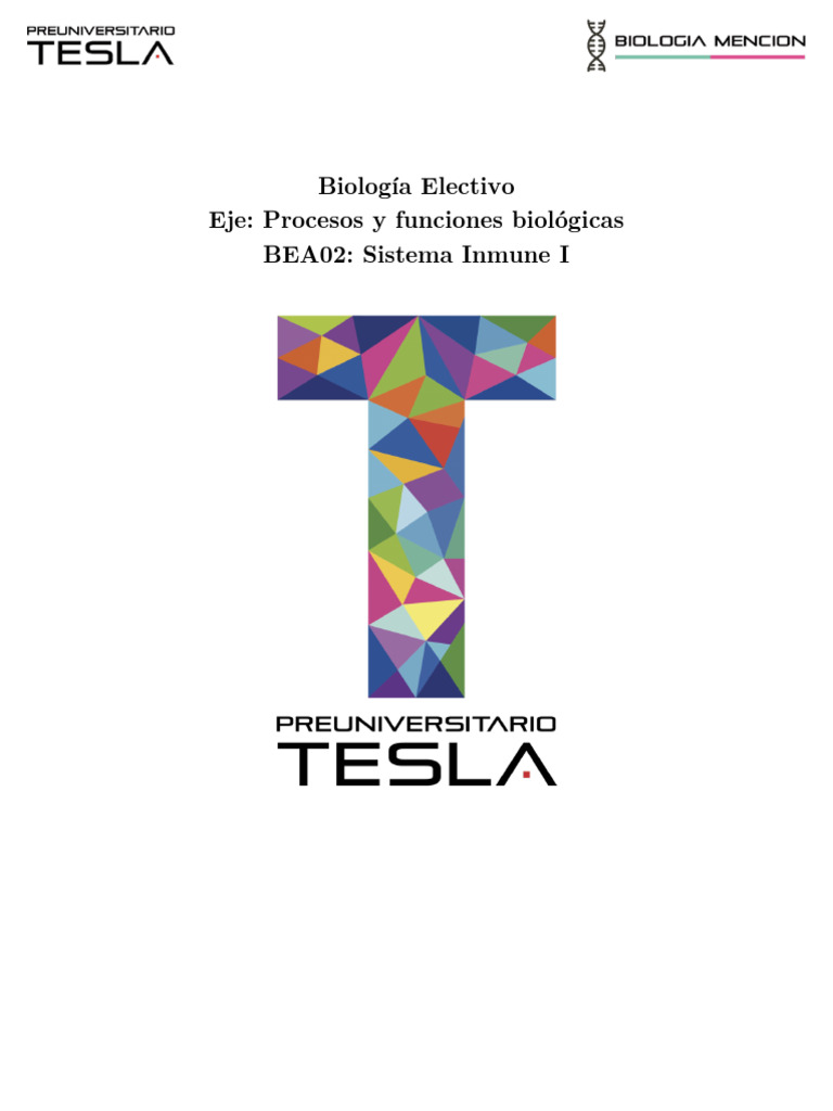 BEA02 Sistema Inmune I | PDF | Sistema inmune | Linfocitos