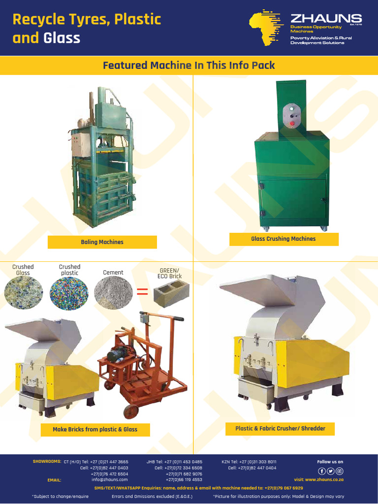Recycle Machines | PDF | Plastic | Recycling