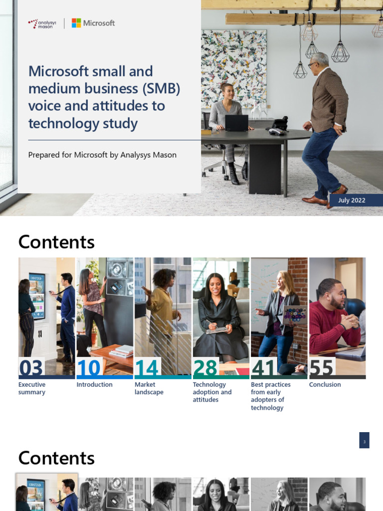 Microsoft Small and Medium Sized Business Voice and Attitudes To ...