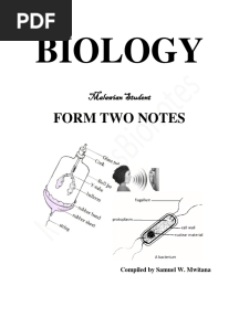 Mwitana's Biology Form 2 Notes
