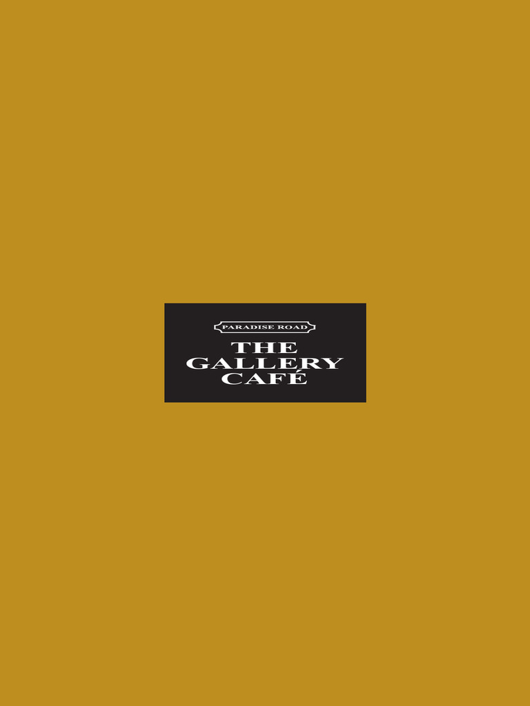 Gallery Café Menu Overview | PDF | Aroma Of Wine | Rose
