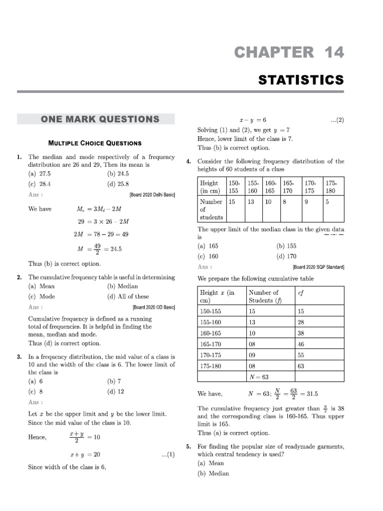 14 Statistics | PDF