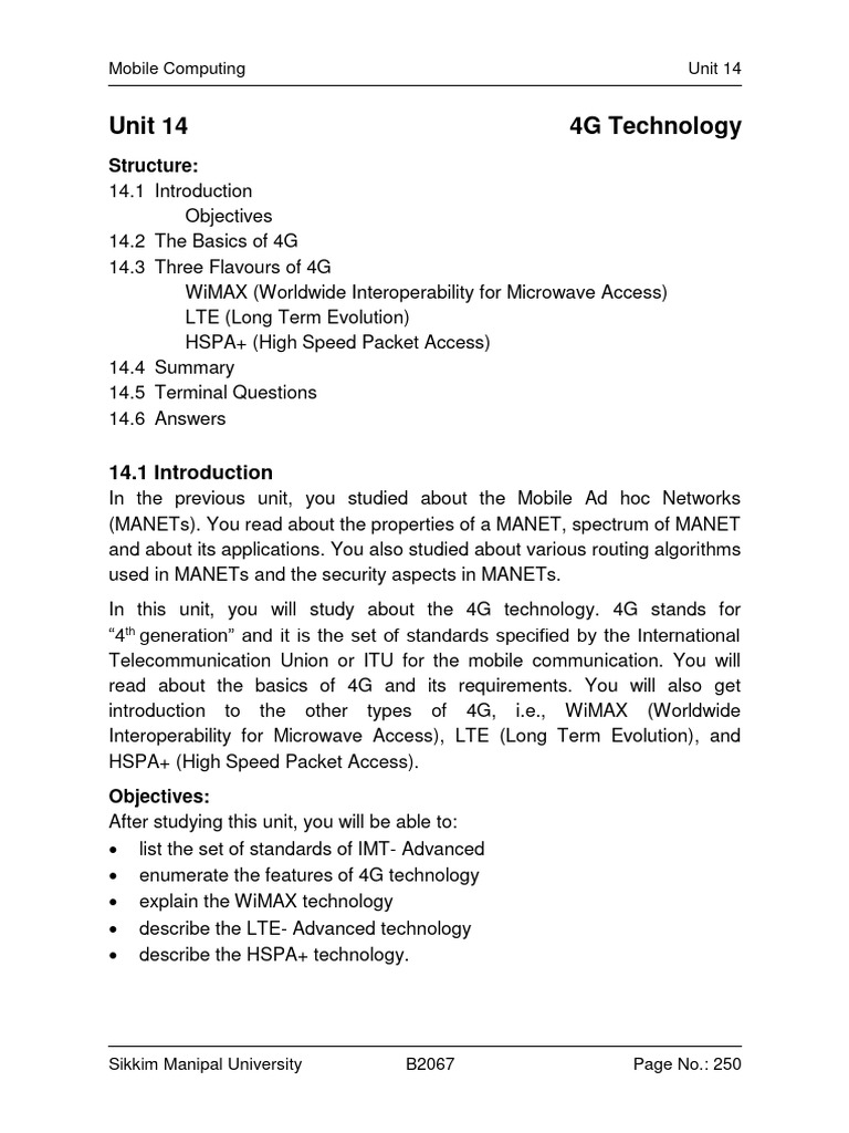 Mobile and Wireless Technologies 14 | PDF | 4 G | High Speed Packet Access