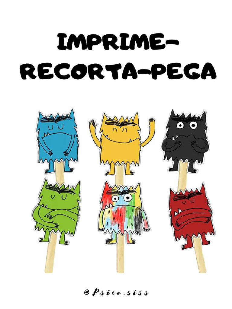 Monstruo de Colores - Recortable | PDF