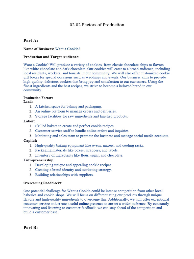 02 02 Factors Of Production Solved Download Free Pdf