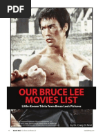 Bruce Lee Movies List