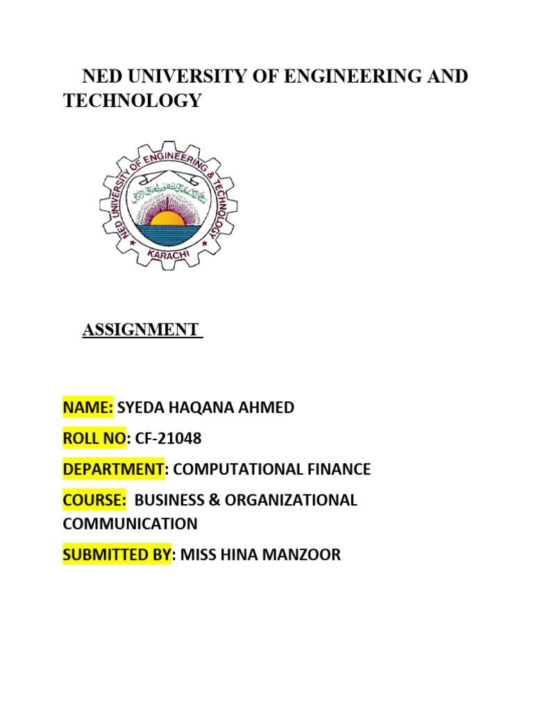 Business Communication Assignment | PDF