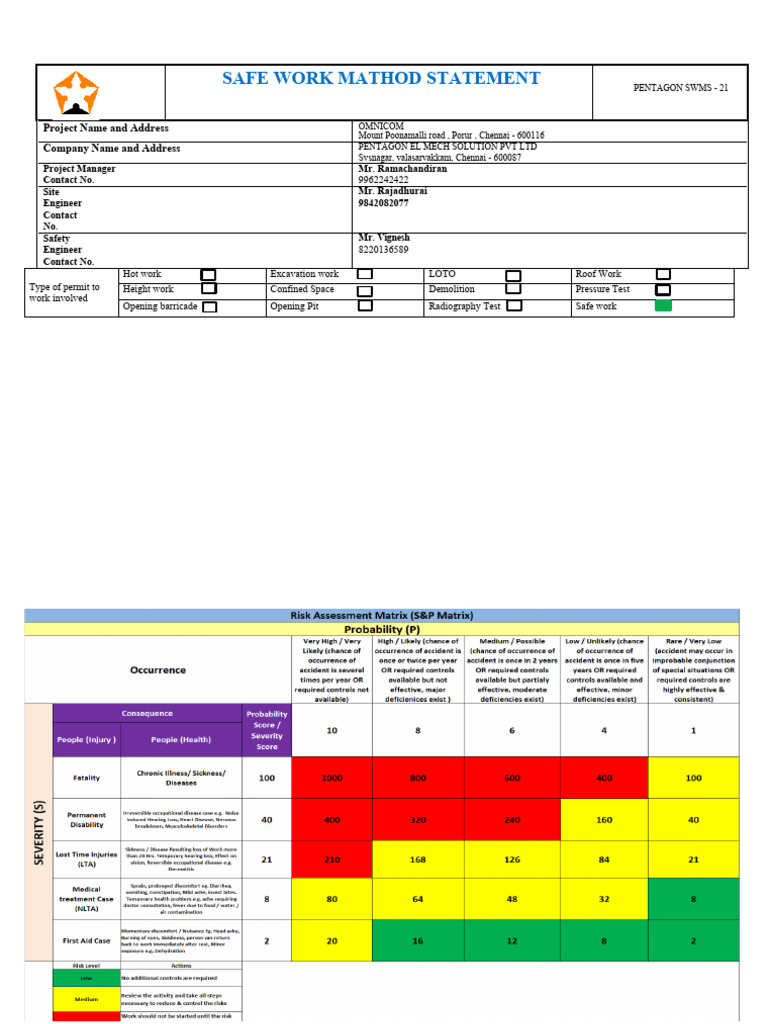 Swms No 21 Wastage Removal | PDF | Personal Protective Equipment ...