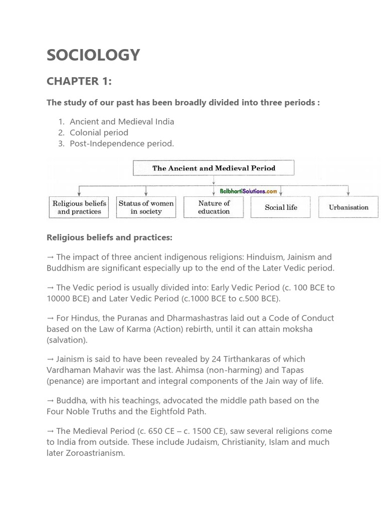 Overview of Indian Sociology and Society | PDF