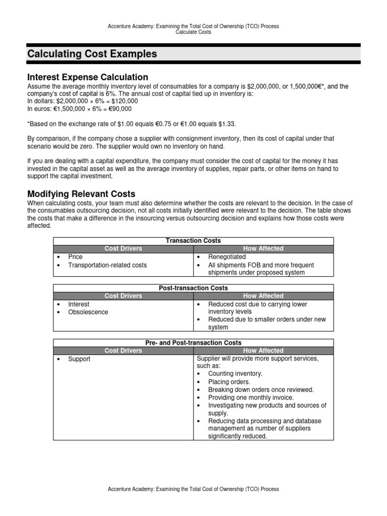 Total Cost of Ownership Analysis Guide | PDF | Cost | Total Cost Of ...