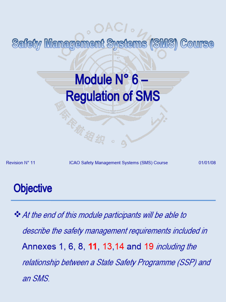 6 SMS Modul6e SMS Regulation Revised ALPHA | PDF | Safety | Performance ...