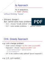 CH4. Greedy Approach: - Grab Data Items in Sequence, Each Time