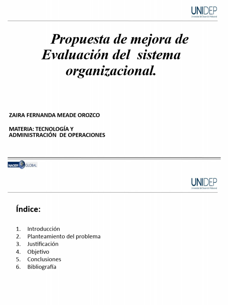 Mejora en la Evaluación Organizacional | PDF | Cadena de valor | Business