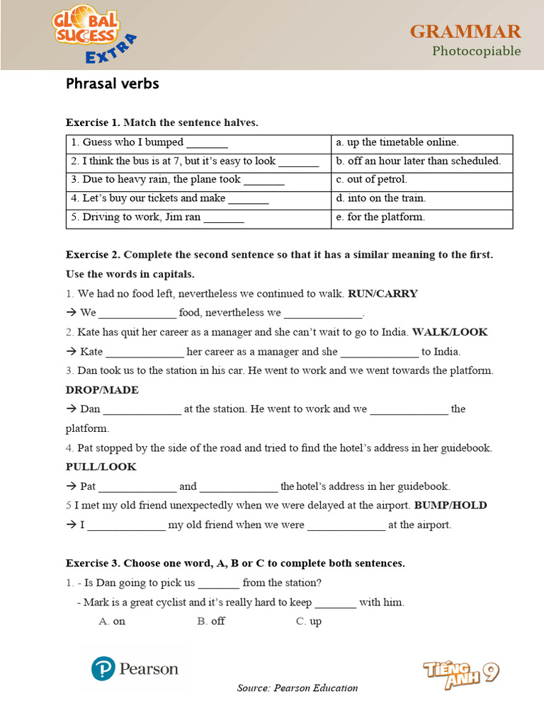 GS9 Unit 1 Extra - Grammar | PDF | Linguistics
