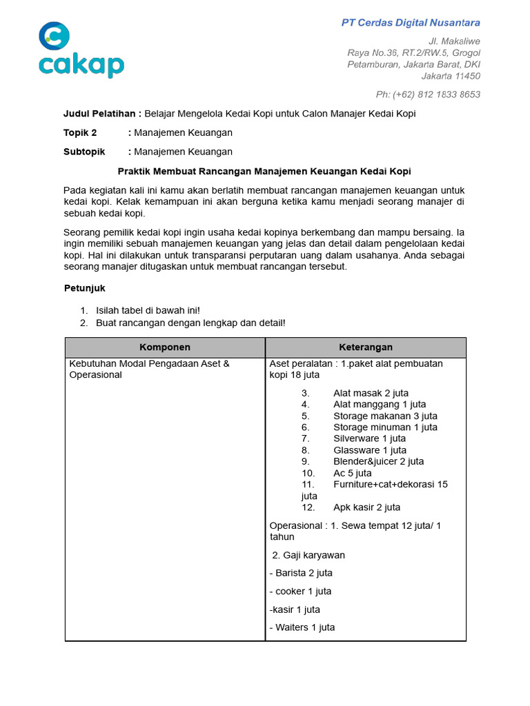 Worksheet 222 Siap | PDF
