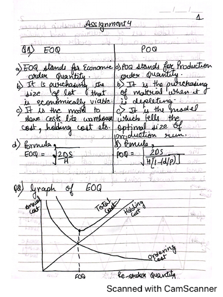 Assignment 8 POM | PDF