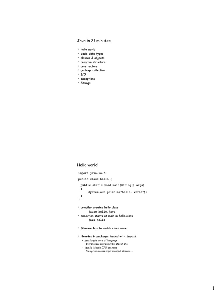 Javacrash | PDF | Class (Computer Programming) | Programming