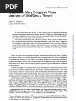 A Guide To Mary Douglas's Three Versions of Grid-Group Theory