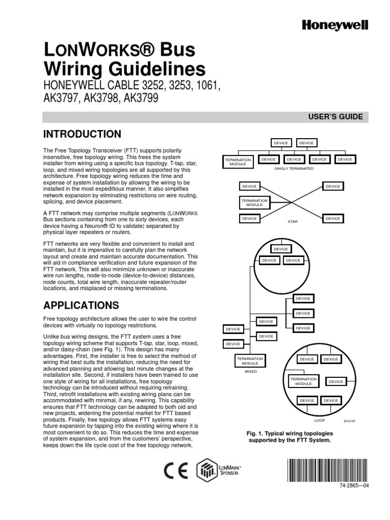 Wiring Guide Honeywell | Network Topology | Computer Network