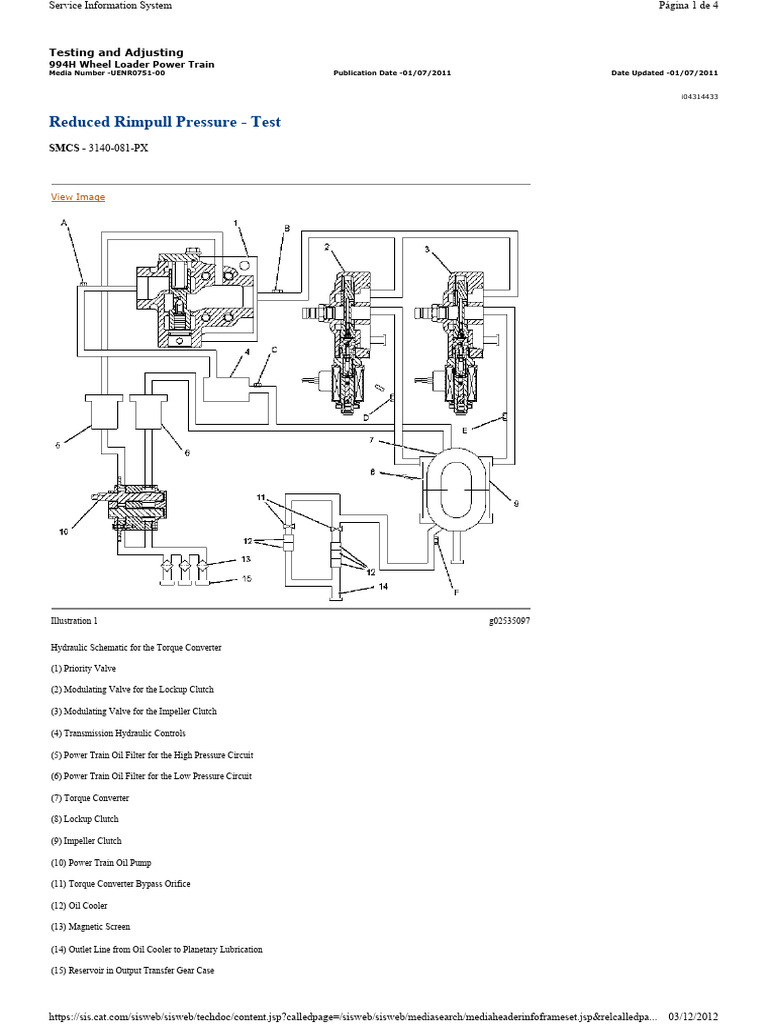 15 Reduced Rimpull Pressure - Test | PDF | Clutch | Valve