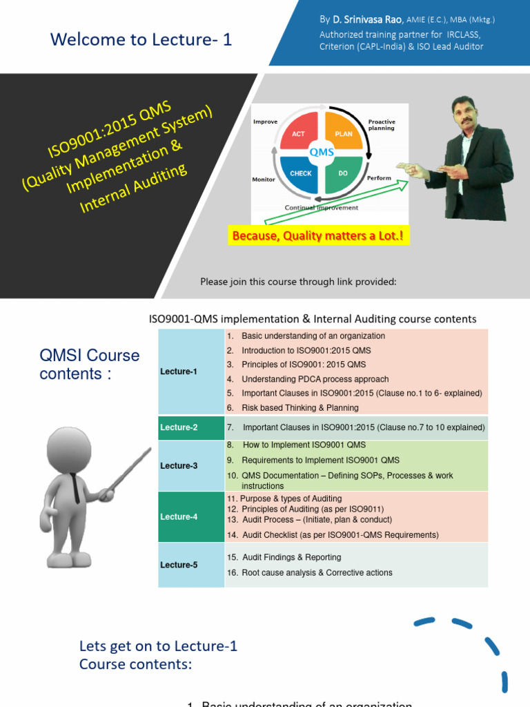Understanding QMSI in ISO 9001:2015 | PDF | Iso 9000 | Quality ...