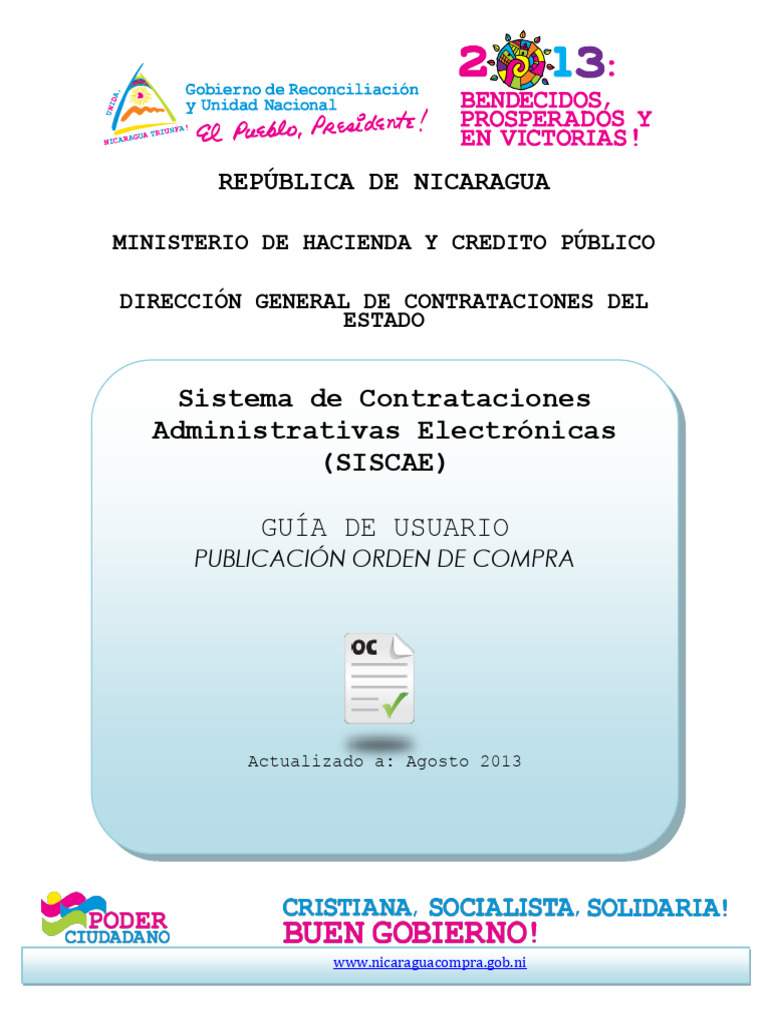Guia de Usuario - Aa - Publicacion Orden de Compra | PDF | Informática