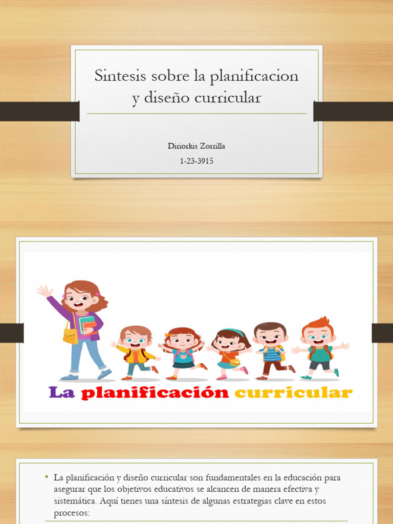 Planificación y Diseño Curricular Efectivo | PDF | Plan de estudios ...