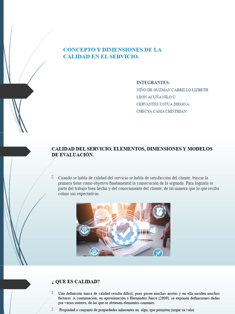 Calidad Del Servicio | PDF | Calidad (comercial) | La satisfacción del ...