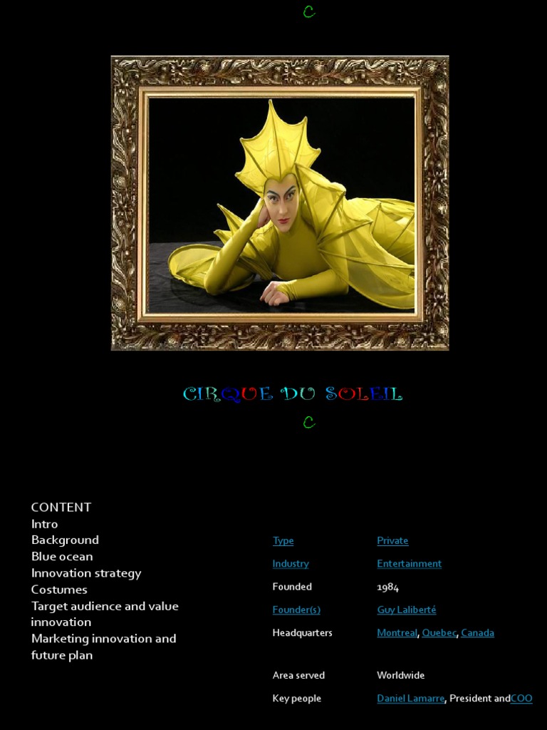 Costumes Used in Cirque Du Soleil PDF Entertainment Performing Arts