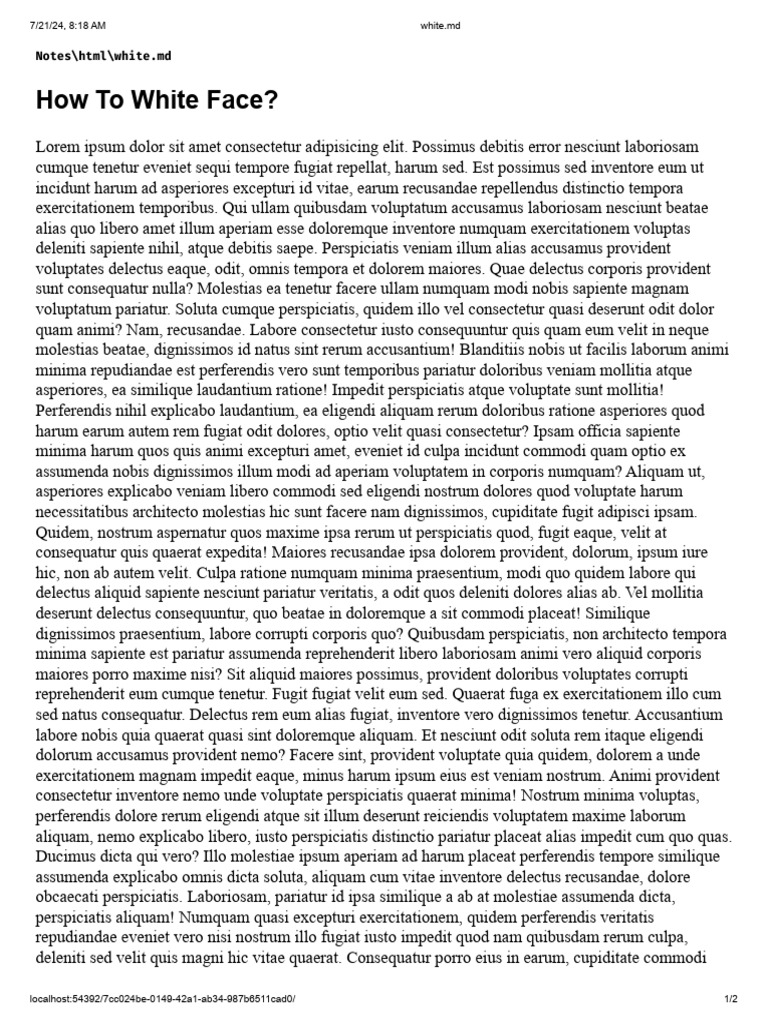 how-to-white-face-pdf