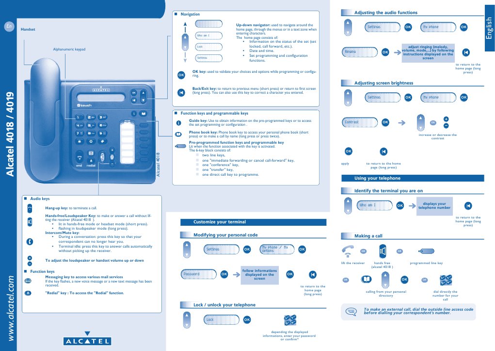 Alcatel Lucent Phone Guıde | PDF | Computers | Technology & Engineering