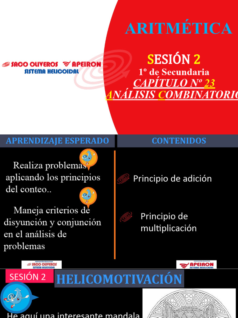 Capítulo - 23 - Sesión - 2 - Analisis Combinatorio | PDF | Combinatoria ...
