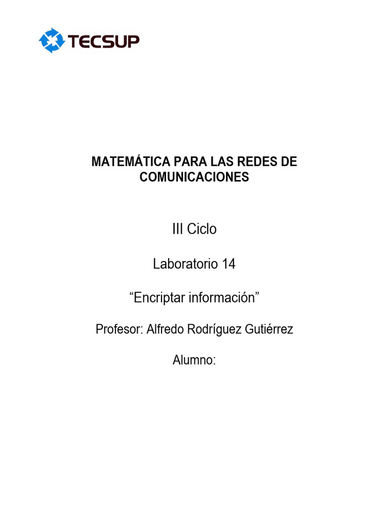 Mat rc lab 14 b encriptar informaci n mediante el excel pdf cifrado