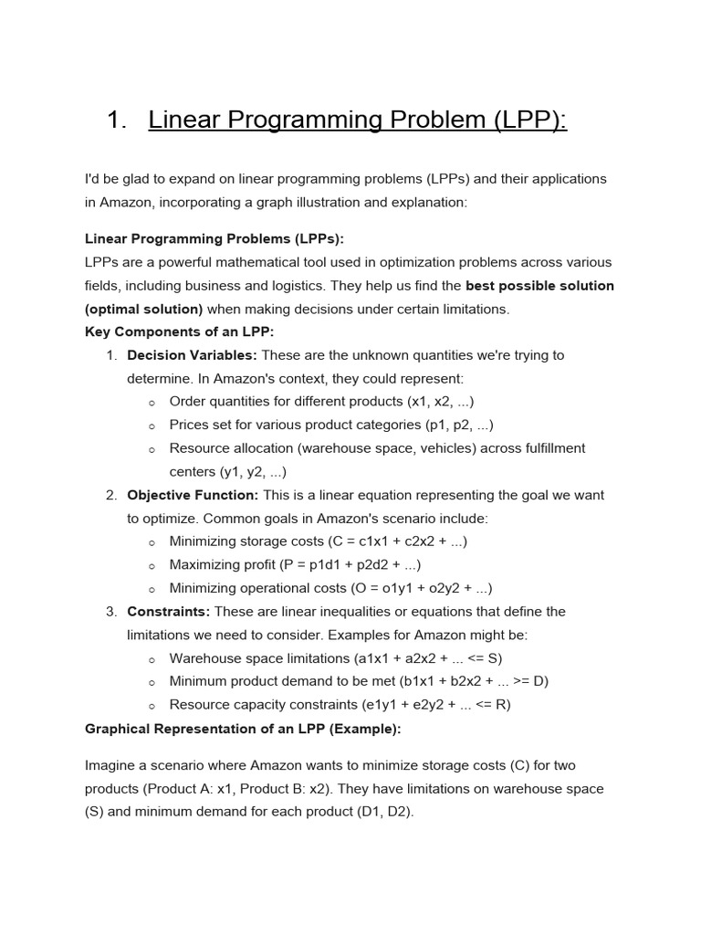 OR Project | PDF | Supply Chain | Mathematical Optimization