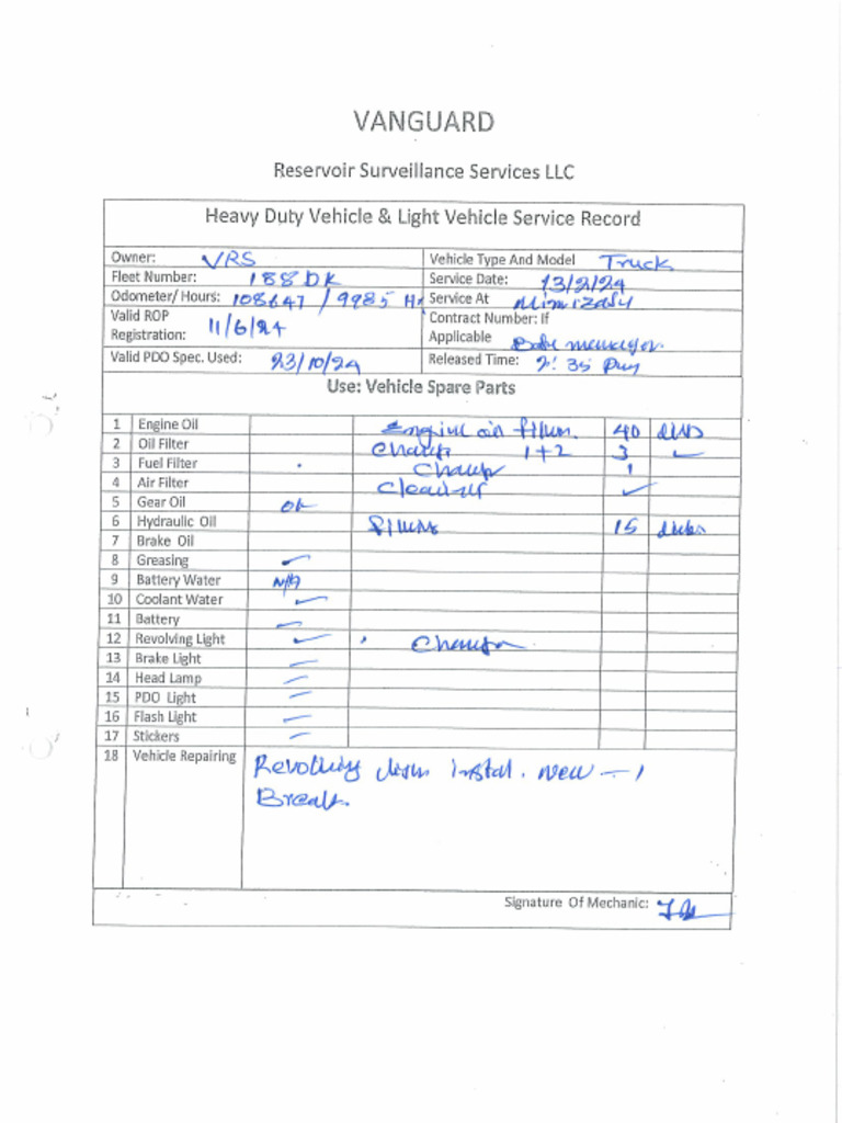 vehicle-service-record-job-card-pdf