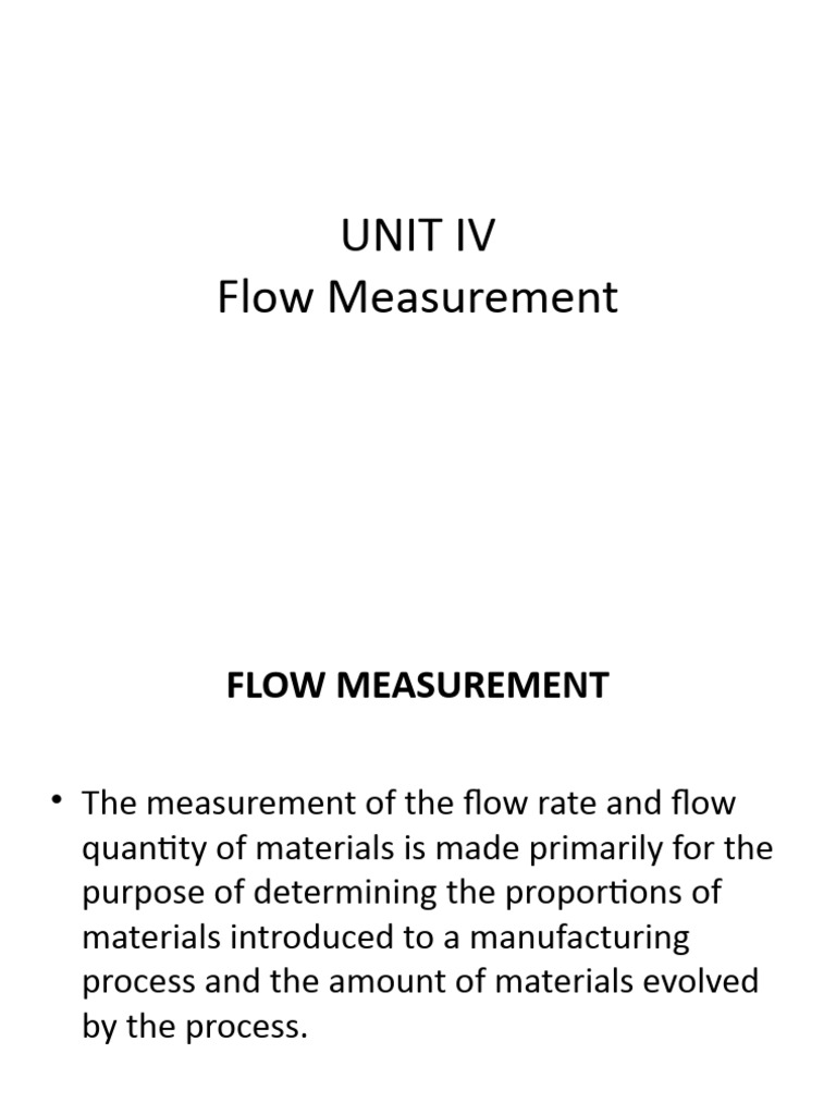 Flow and level 21 9 pdf flow measurement fluid dynamics