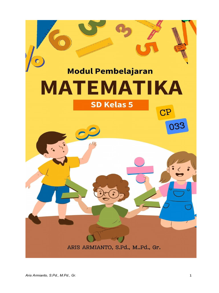 Modul Ajar Matematika Kelas V SD | PDF | Kajian Bahasa Asing | Metode ...
