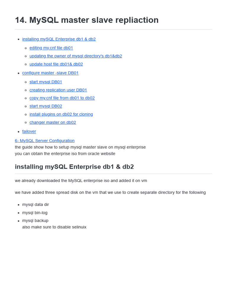 MySQL master slave repliaction | Download Free PDF | My Sql ...