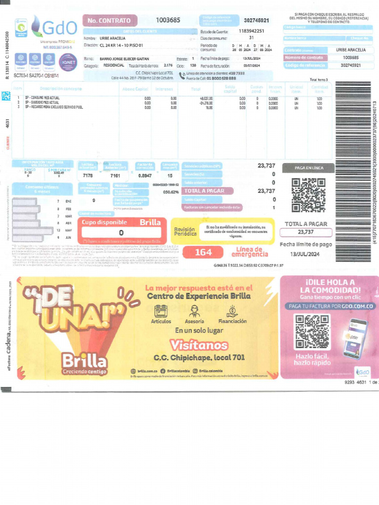 Recibo Servicios Public Os | PDF