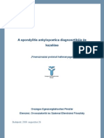 A Spondylitis Ankylopoetica Finanszirozasi Protokoll Hatteranyaga