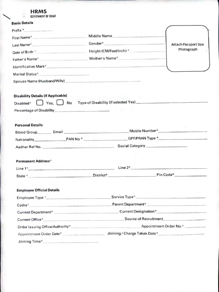 On Bording Form | PDF