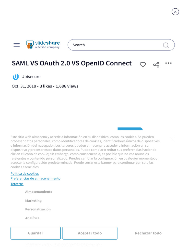 Comparativa: SAML, OAuth 2.0 y OpenID | PDF | Cookie HTTP | Temas de ...