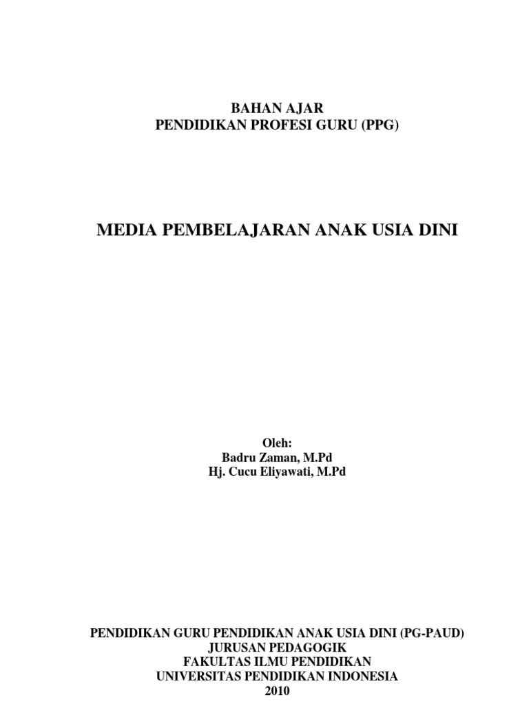 Makalah Teori Belajar Dan Pembelajaran Anak Usia Dini - Cara Mengajarku