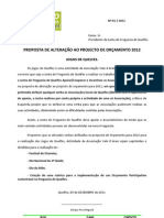 Junta de Freguesia de Quelfes - Proposta Alteração ao Orçamento 2012