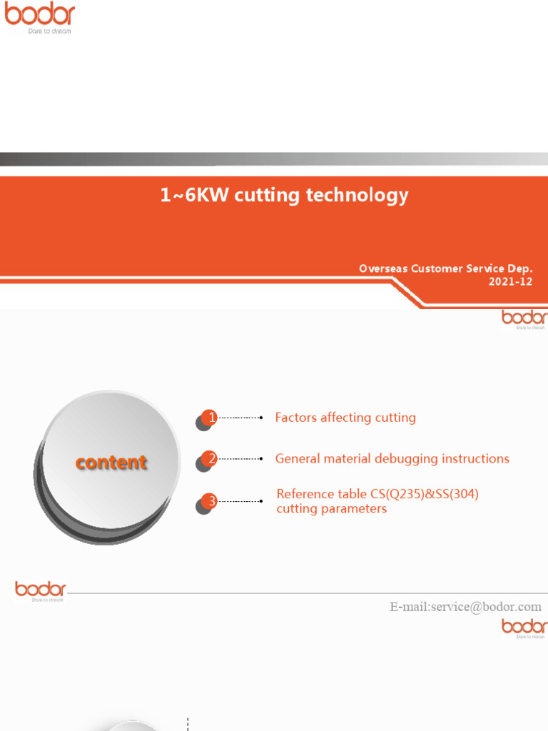 1 cutting parameter setting for no more than 6kw pdf steel sheet